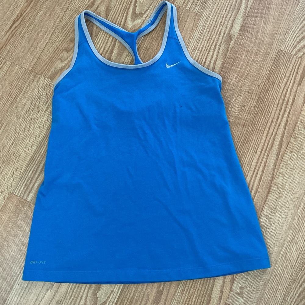 Nike Women's Bright Blue Racerback Tank Top